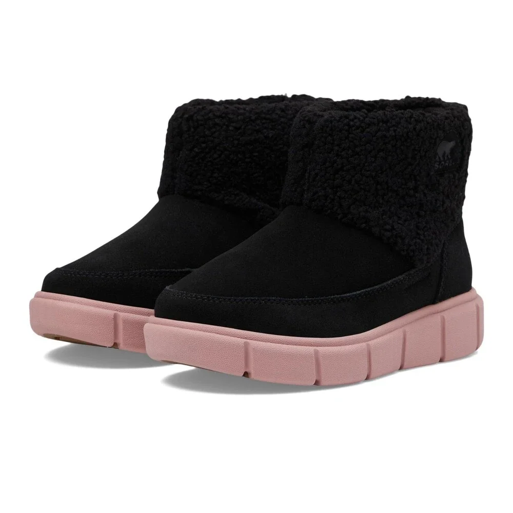 Sorel Explorer III 2088541010 Kids US 7 M Black Suede Ankle Boots ZOGG3776